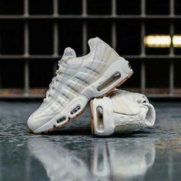 Nike AIR MAX Beige cream Tan Off White running Shoes sz 5.5 sneaker shoe - Picture 5 of 10